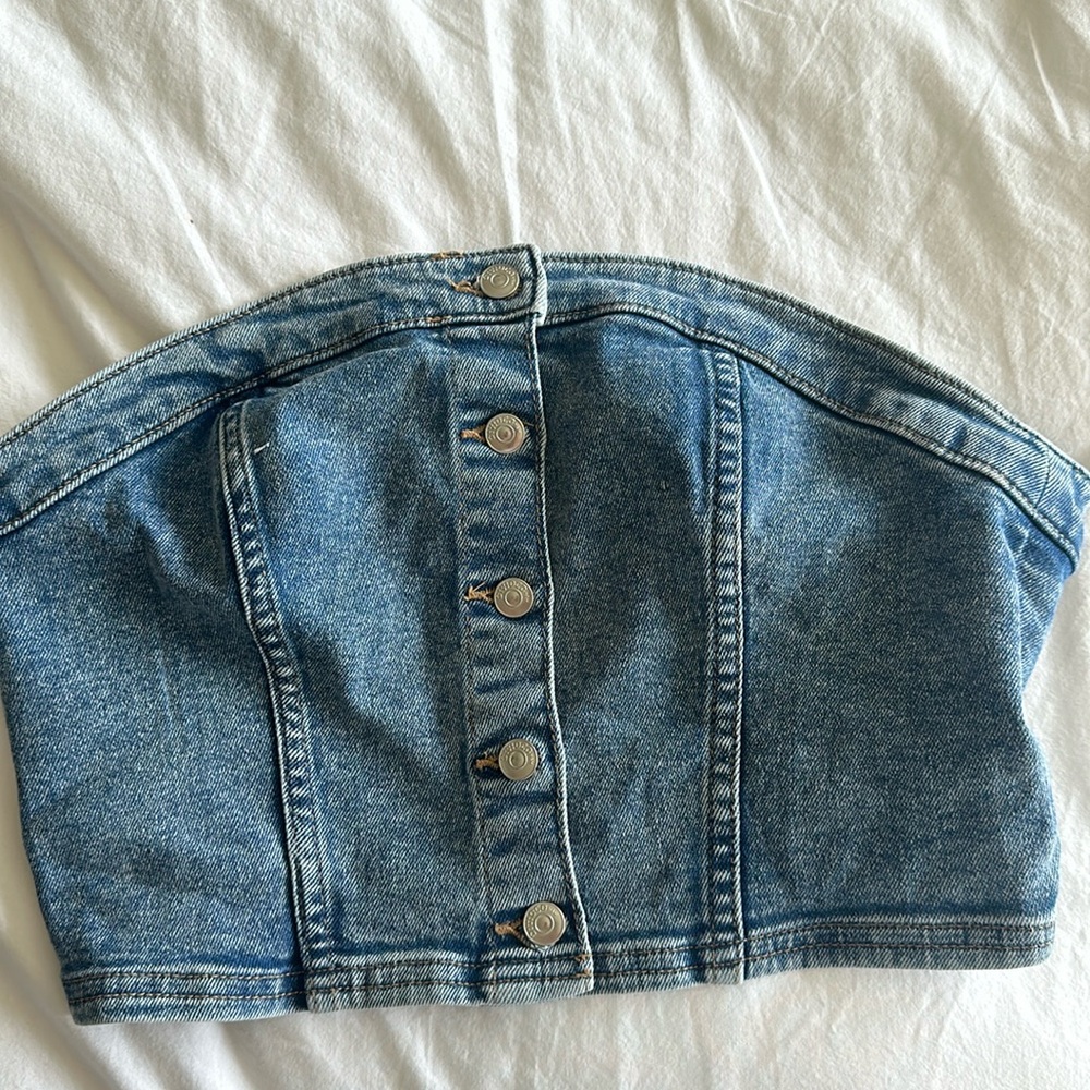 Denim strapless H&M Divided Top!
